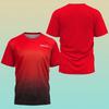 Summer Men's Table Tennis Training Uniform, Casual and Comfortable Sports Short Sleeved Top, 3D Printed O-neck Short Sleeved T-shirt
