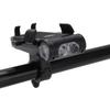 Multifunktionale Fahrradlichter USB Powerbank Fahrradhupe Fahrrad-Handyhalter für Nachtfahrten Schwarz