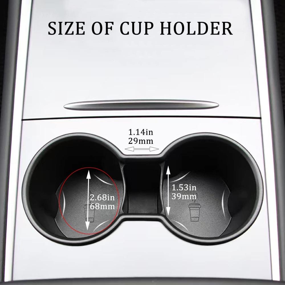 Upgraded 2025 2025 2025 Tesla Cup Holder Insert For Model Y Model 3