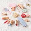 Wooden Teether Makeup Wooden Makeup Pretend Play Makeup Beauty Salon 19 Ages Easy Pretend Birthday Gift Set, Toy, Cosmetics, Pouch, Kids' Set, Toy,