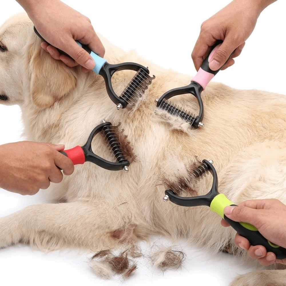 Non-slip Grip Dematting Comb Smooth Teeth Pet Grooming Comb Tangle Remover Home Pet Care