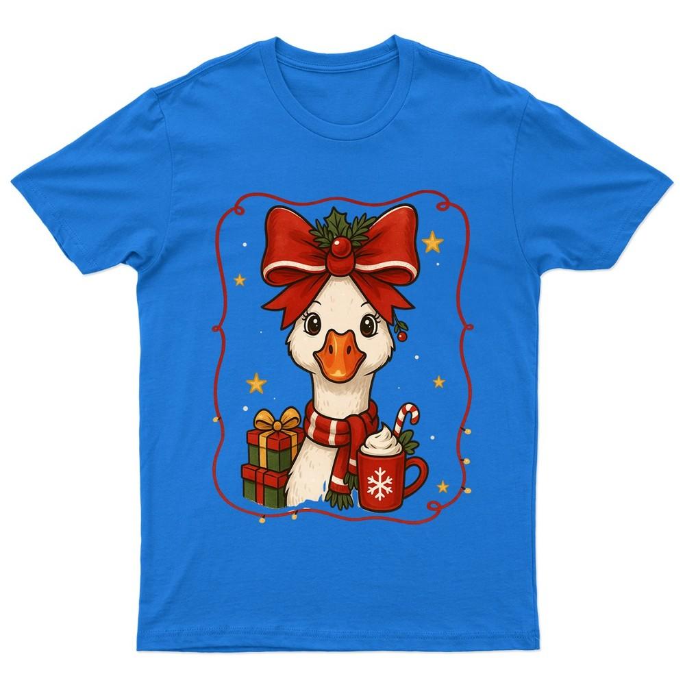 Christmas Duck Holiday Animal TShirt Unisex Gift Retro Seasonal Funny Xmas