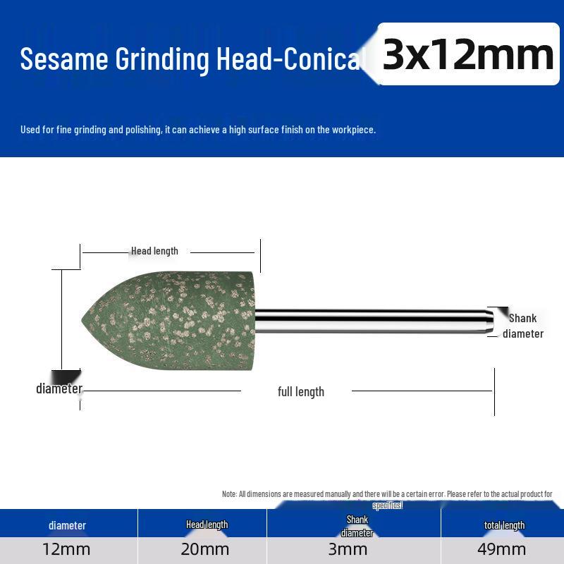 Sesam-Polierkopf für elektrische Schleifmaschinen: Jade Stein Gummi Schleifscheibe