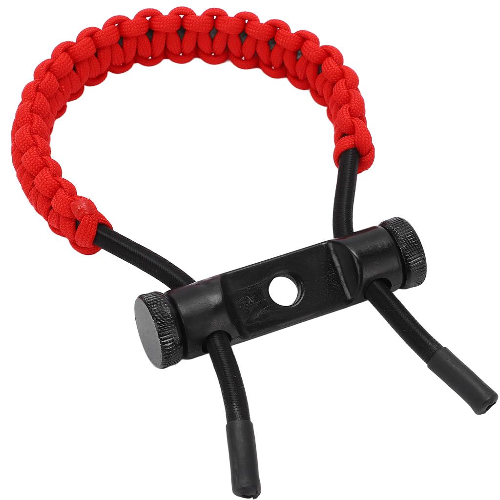 Compound Bow Wrist Sling Wrist Strap Braided Cord Rope Adjustable for Training ExercisingRed