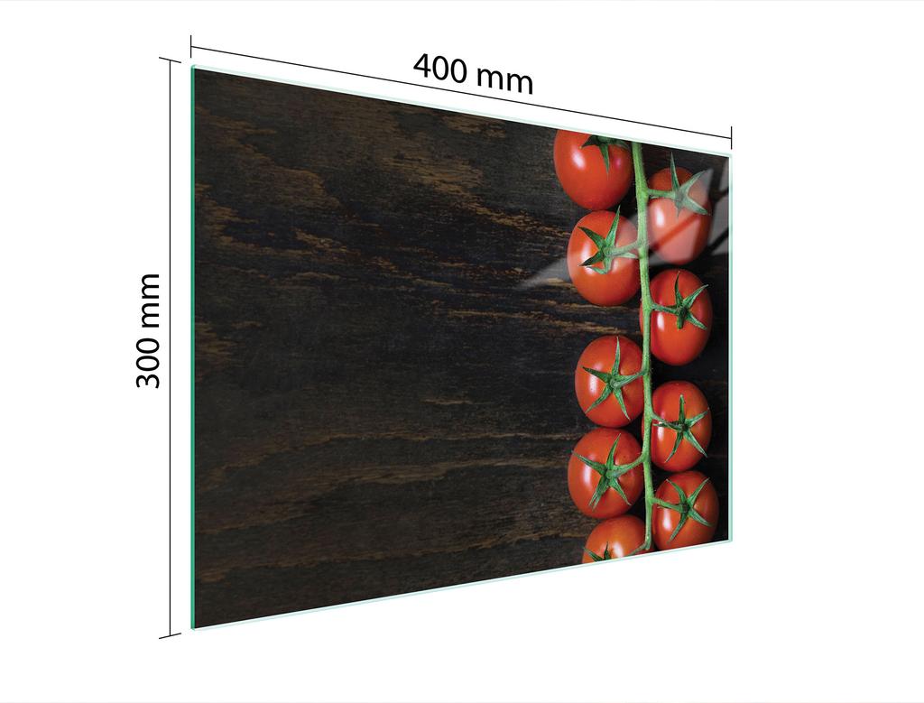 SZKLANA DESKA DO KROJENIA 40x30 POMIDOR