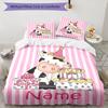 3pcs Custom Name Cow Bedding Set Duvet Cover Closure Includes 1 Duvet Cover & 2 Pillowcases, Soft and Comfortable for All Seasons.
