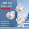Rechargeable Multifunctional Silent Ceiling Fan with Night Light and Long Battery Life for Dorms and Desktops