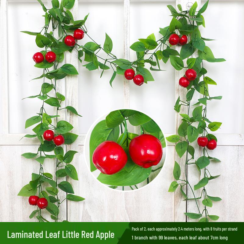 Artificial Grape Leaves and Flower Vine Ceiling Decoration