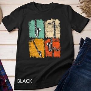 Retro Bass Clarinet Unisex T-shirt 1 S