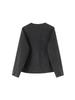 2025 Autumn/Winter Petite Woolen Short Coat - Round Neck, Coco-Inspired, Korean Style