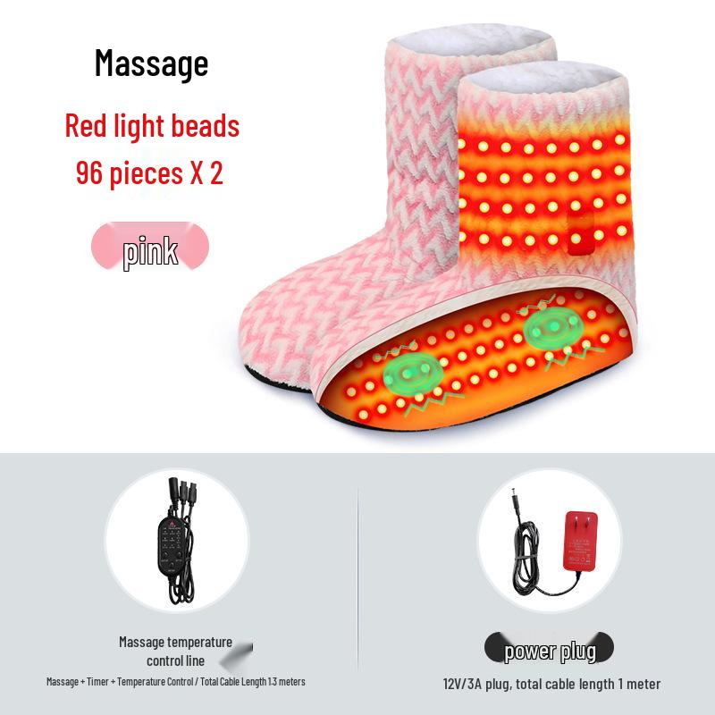 Heated Massaging High-Top Thermal Socks for Families - Thick, Warm, Electric Heated for Cold Weather