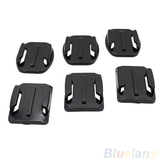 12Pcs Flat Curved Adhesive Mount Camera Base for SJ4000 Gopro Hero 1/2/3/3+