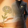 Carnation brooch women's high-end exquisite Mother's Day gift design flower corsage accessories