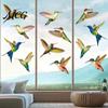 Easy Install Window Sticker Bird Stickers, Anti-Collision Strike Prevention Decal, Static Cling Glass Anti-bird Hit Decal Film for Windows Doors,