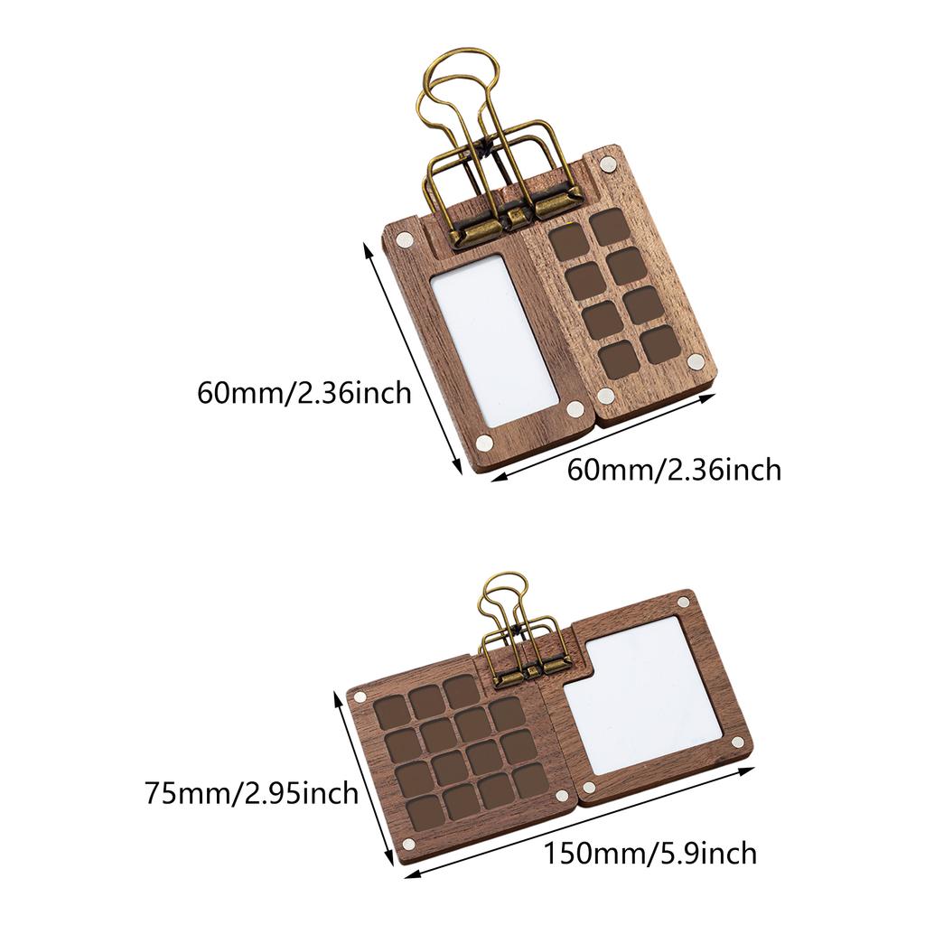 8/15 Grids Watercolor Palette Set Portable Sketchbook Palette Small Paint Palette Watercolour Travel Set for Painters