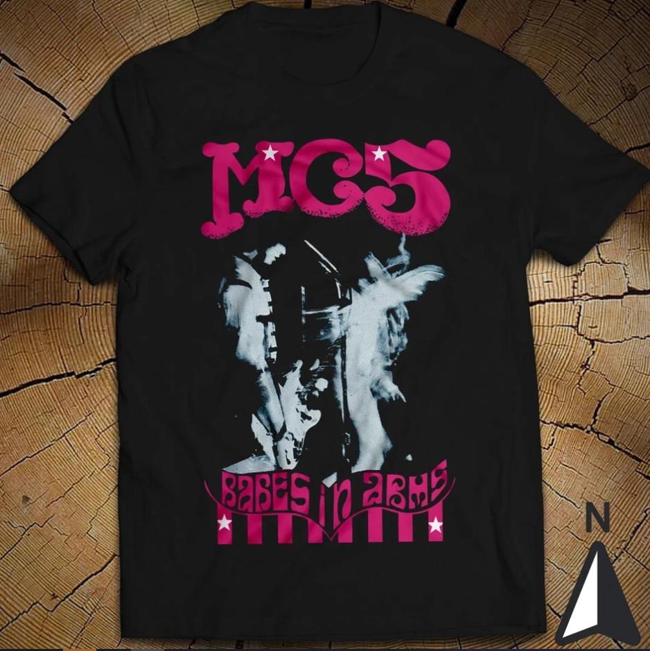 Rock MC5 band tee Babes In Arms T-shirt, size S-4XL