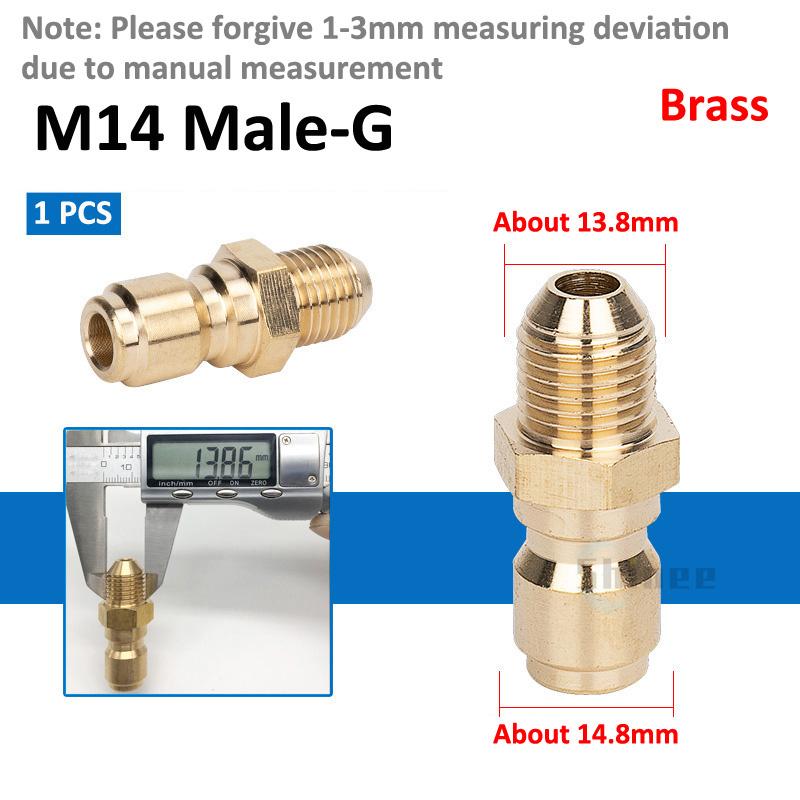 M14 M18 M22 Quick Connector High Pressure Quick Coupling For Car Washer Water Gun Adapter Joints Garden Irrigation Accessories