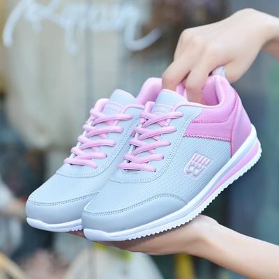 Soft Sole Black Sports Shoes For Women's Autumn And Winter Leather Breathable Casual Shoes For Students Travel Jogging Shoes