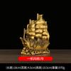 Brass Smooth Sailing Dragon Returning with Treasure Yuanbao Boat Home Living Room Office Ornament Wholesale