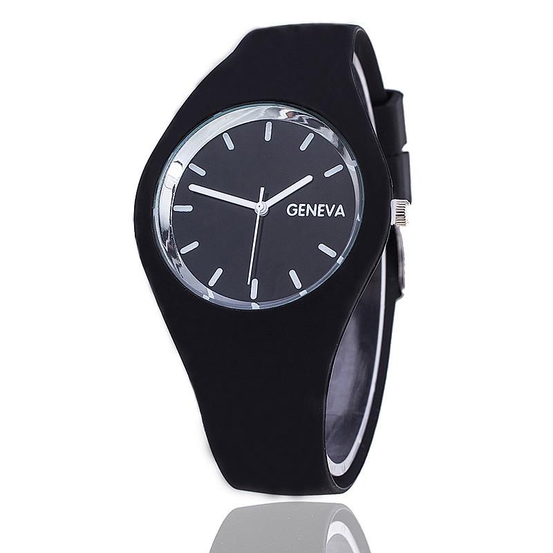 Geneva Women Watches Fashion Casual Sport Colorful Jelly Watches Silicone Band Quartz Wristwatches Girl Cheap Price Dropshipping