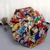 1pc Digimon Characters Outdoor Umbrella - Automatic Opening/Closing, Portable 3-Fold Design, 8-Rib Iron Frame - Perfect Gift for Fans, Travelers,