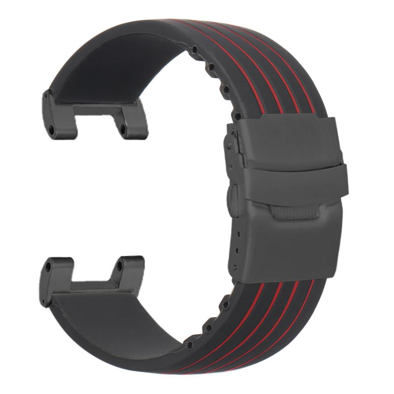 Modified Silicone Strap for Casio GSHOCK GST-B100 GST-S130/W300/400G/W110/S120 Diving Sport Wristband with Stainless Steel Adapt