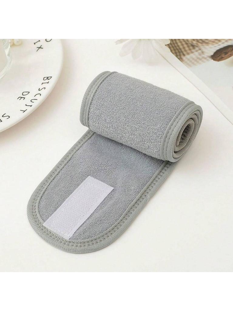 Women's Double-Layer Velcro Hair Band, Soft Stretch Headband for Face Washing & Makeup