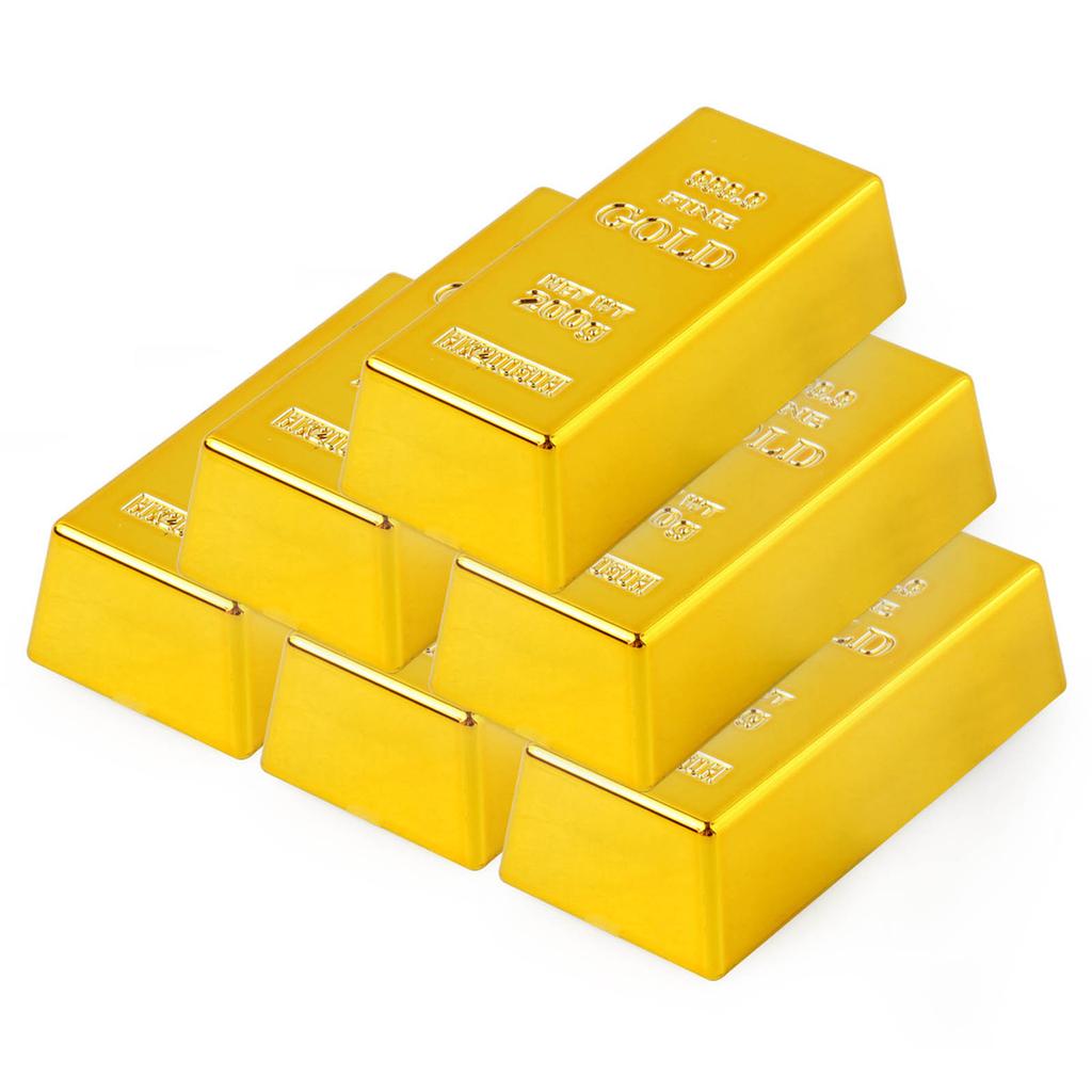 Stylish Gold Bar Gift Boxes High Simulation Treat Box for Festive Celebrations Foldable Gold Bar Candy Organizers