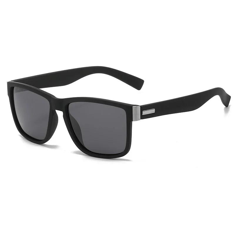 Fashion Polarized Sunglasses Men Women Driving Square Vintage Luxury Brand Design UV400 Mirror Sun Glasses With Metal Hinge