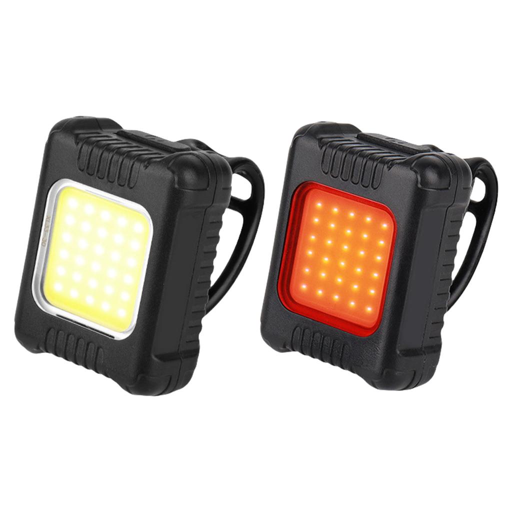 LED Bicycle Light Bike Front Rear Light USB Rechargeable Warning Lamp Head Tail Light for Night Riding Cycling Safety