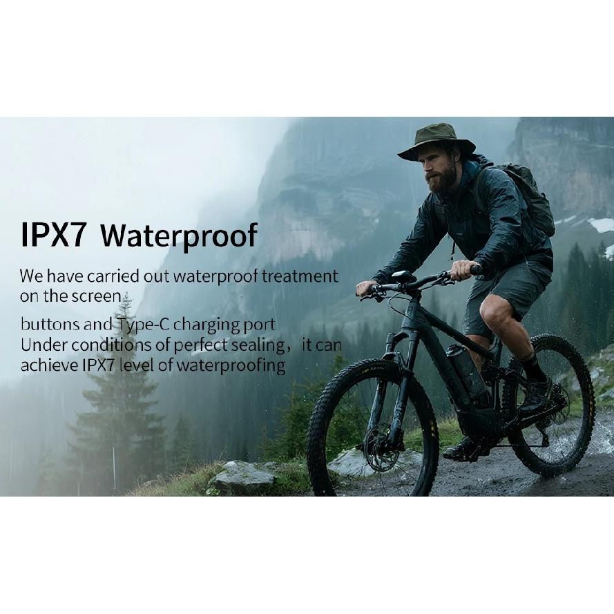GPS Kabelloser Fahrradcomputer 9 Sprachen Wasserdicht Mit Hintergrundbeleuchtung Halterung Geschwindigkeitsmesser Tacho Stoppuhr Fahrradzubehör