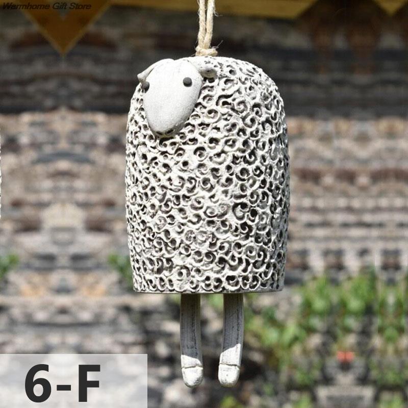 Beautiful Rustic Animal Wind Chimes Resin Nordic Style Cute Wind Chimes Bell Room Garden Door Outdoor Yard Decor Crafts
