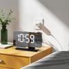 LED Digital Alarm Clock with Time Projection, Dual Alarms, USBCelsiusType-C Charging Ports, 6-  Dimmable, Daylight Saving Time (DST), Snooze