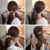Non-slip Comb Design Elegant Ponytail Hair Clip Colorful Rhinestone Decor Ponytail Hairpin Styling Tool