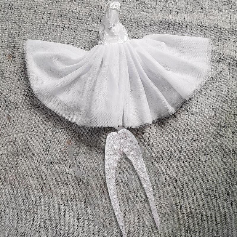 Multicolored Mini Mesh Skirt for 29cm Dolls - Babi Wedding Dress, Short Dress-Up Skirt for Toy Girls