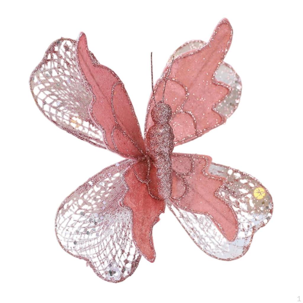 Künstlicher Schmetterling Hintergrund Weihnachtsbaum Hängeornament Basteldeko Dekoration für Zuhause Geburtstag