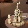 3D dřevěné puzzle Kouzelné violoncello mechanická hrací skříňka s pohyblivou stopkou Vtipná kreativní hračka pro dítě Sada stavebnic pro dívky Dospělý