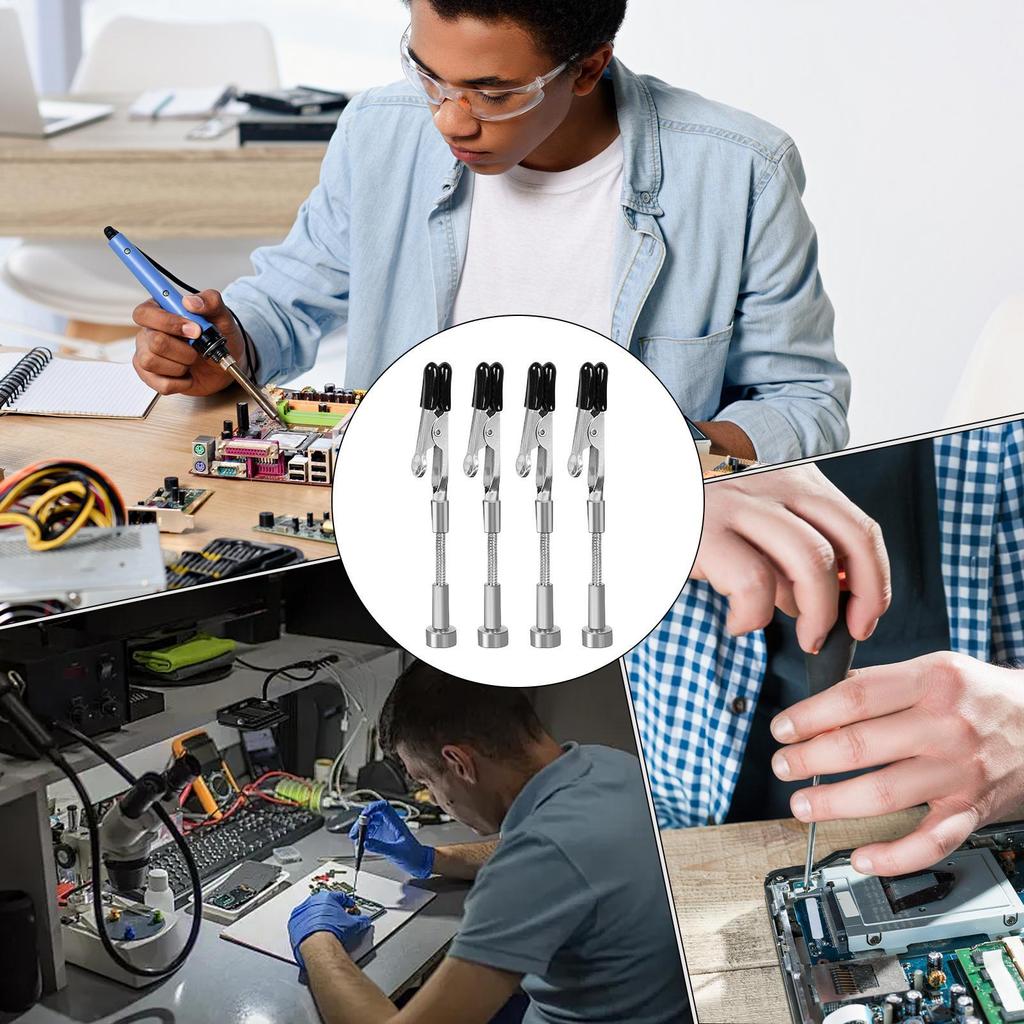Helping Hands Electronics PCB Circuit Board Hands Wire Holder Clamps Rotatable For Electronics Hobbyists Work Station Jewelry