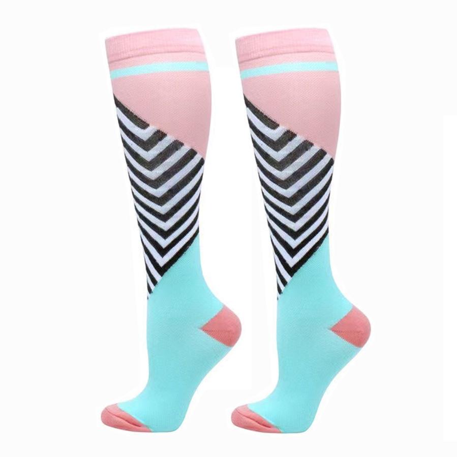 Pánské Dámské Ponožky Kompresní Ponožky Elastické Sportovní Krásné Nohy Sestra Punčochy Běh Lezení Cyklistika Let Cvičení