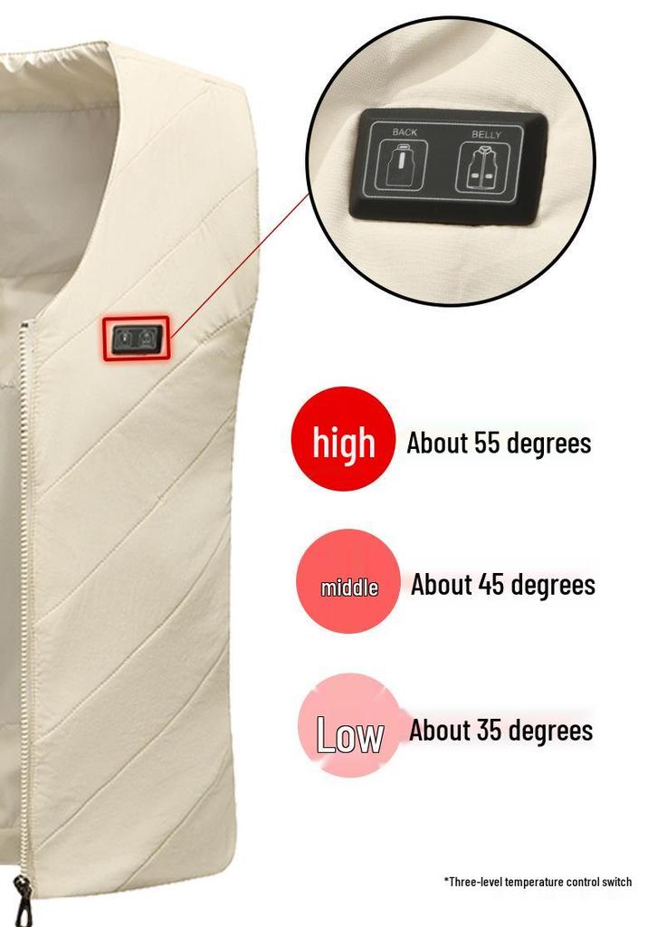Smart Heated Vest: Electric Heated Winter Top for Men and Women