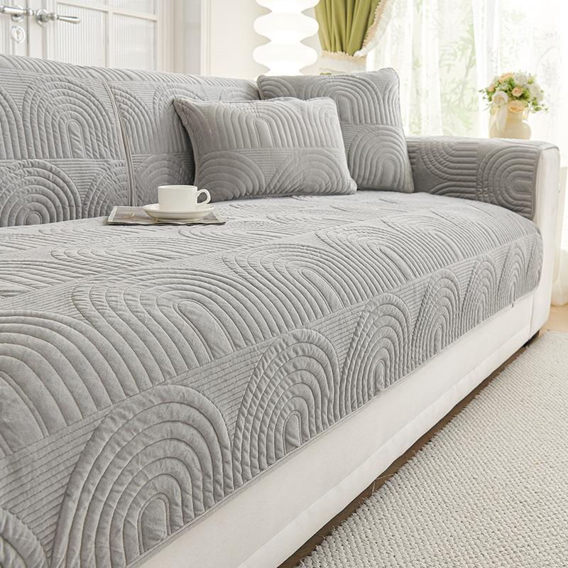 

Premium Cream Wind New Sofa Cushion Towel Universal In All Seasons Egyptian Fleece Seat Cushion Sofa Cover Cross-Border 70*70cm