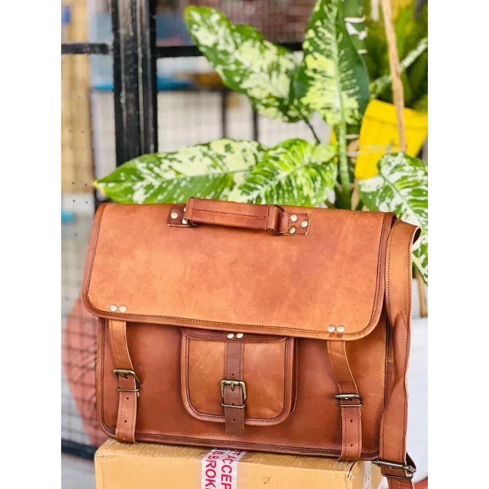 New Inspire Leather Messenger Bag Genuine Leather Laptop Satchel Bag Handmade