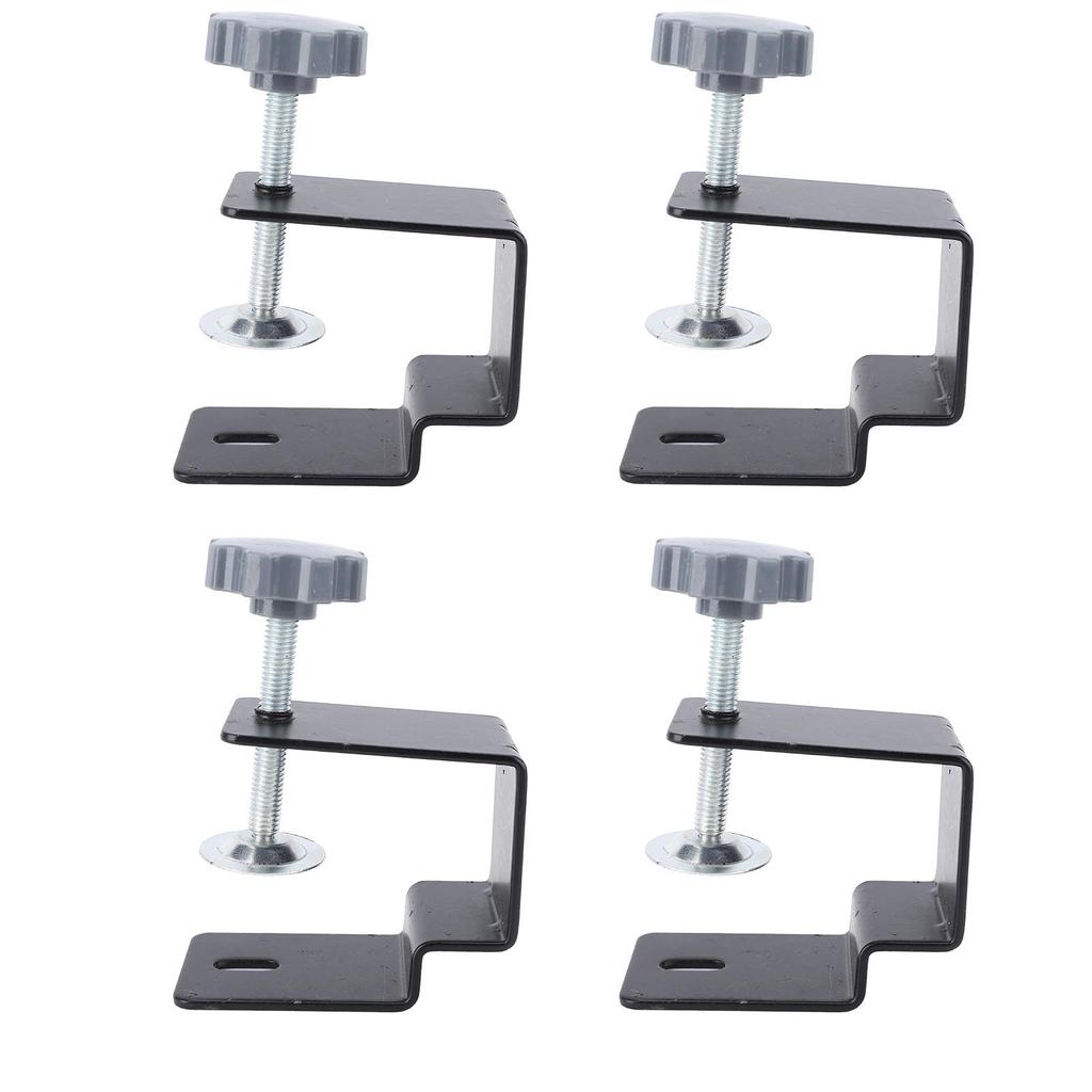4Pcs Drawer Front Panel Installation Clamps Drill Hole Guide Fixing Clips Bow Structure Cabinet