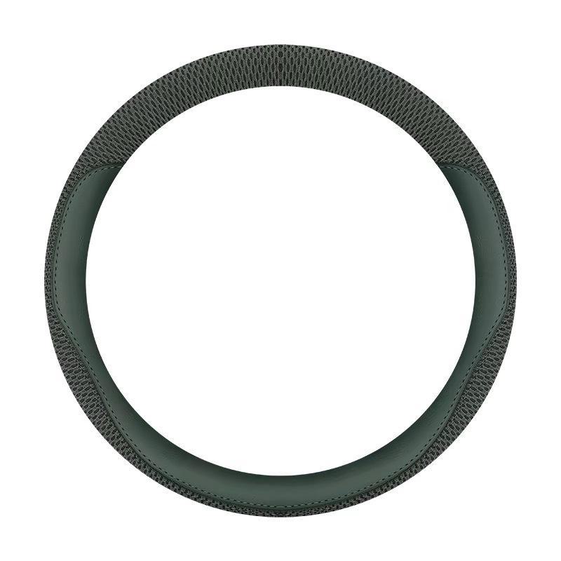 Geely Geometry E Firefly Steering Wheel Cover: Ice Silk, Non-Slip, Sweat-Absorbent, Sew-Free, Ideal Fit.