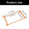 Mulfunctional Adjustable Wood Embroidery Frame Retangular Wooden Stitching Hoop for Needlework Stitching Sewing Craft