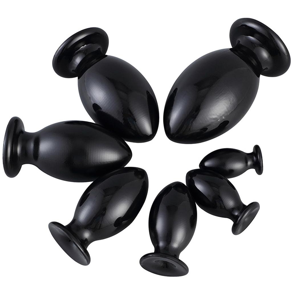 Ifukens Dildo for Thick Anal Anal Expansion Soft Dildo with Suction Extra Thick Size Oval Bud Shaped Anal Plug Anal Male Anal Anal Soft PVC Skin