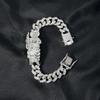 Hip Hop Hipster Diamond Bracelet Cuban Chain Full Diamond Chain Jewelry