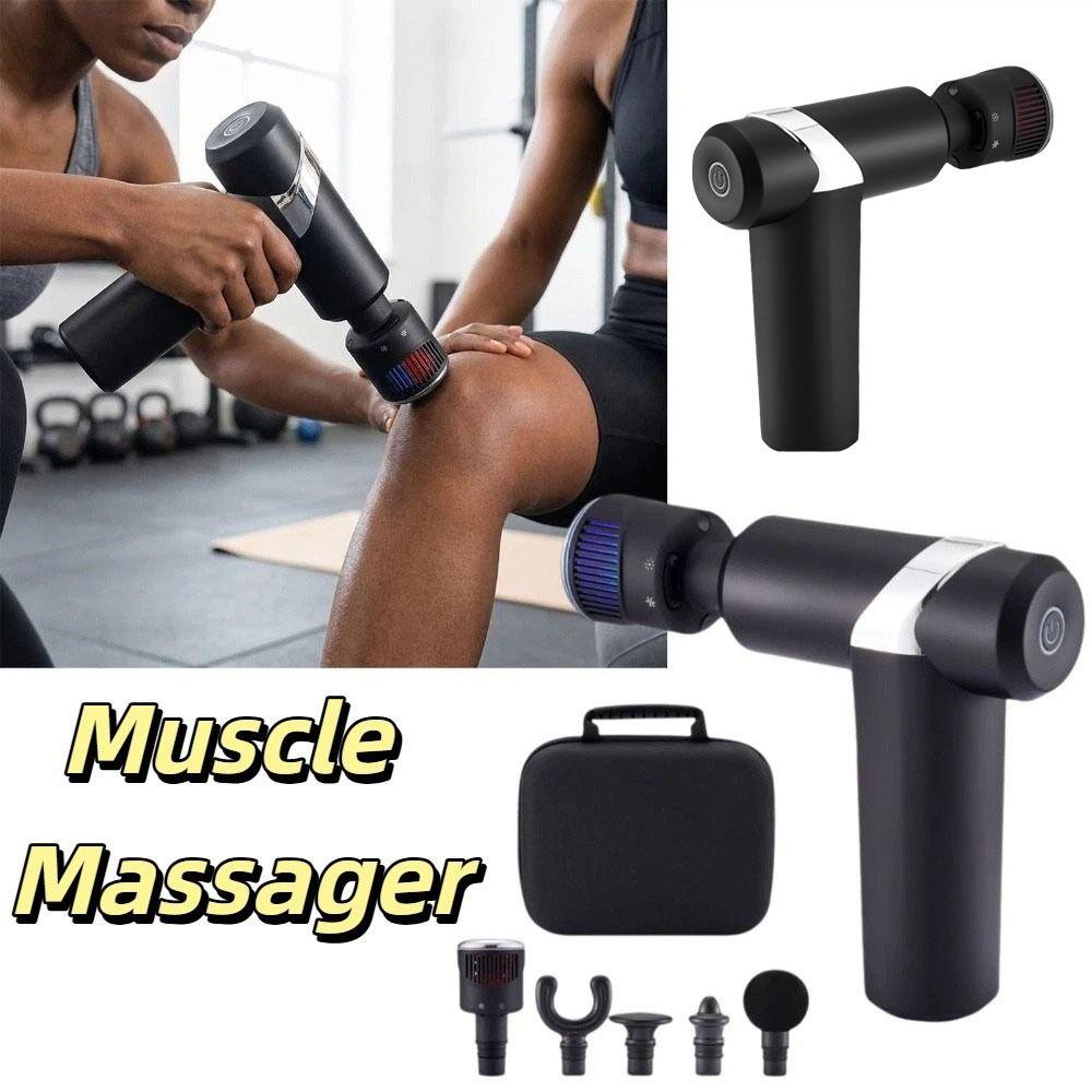 Hot Cold Function Muscle Massager Tissue Handheld Body Massager Vibration Rechargeable Facial Massager Muscle Relaxation