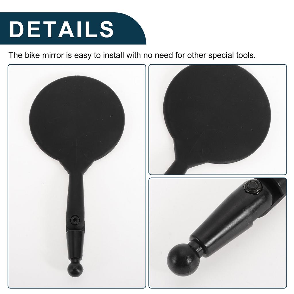X Autohaux Universal Bicycle Rearview Mirror 7.5cm Front for Bicycle Mountain Road Bike 1Pc