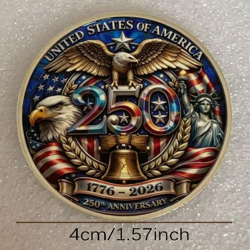 Colección de monedas de recuerdo del 250 aniversario del Día de la Independencia de Estados Unidos